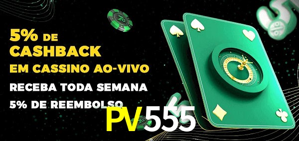Promoções do cassino ao Vivo PV555
